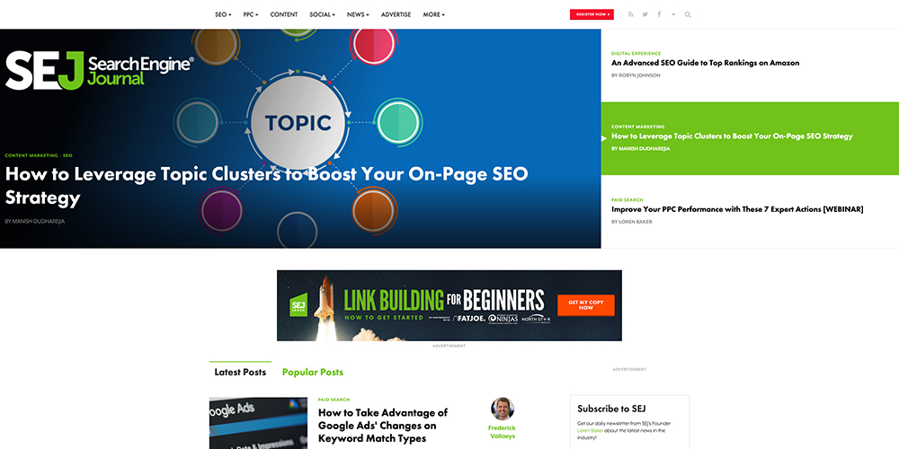 Search Engine Journal - one of the most popular PPC marketing blogs around