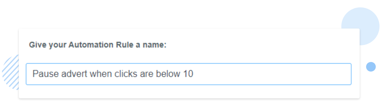 Automation rule name