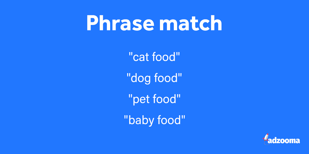 Phrase match