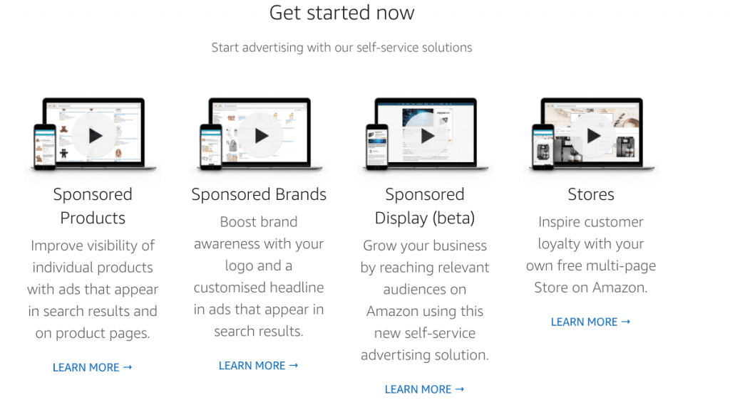 Amazon ad types