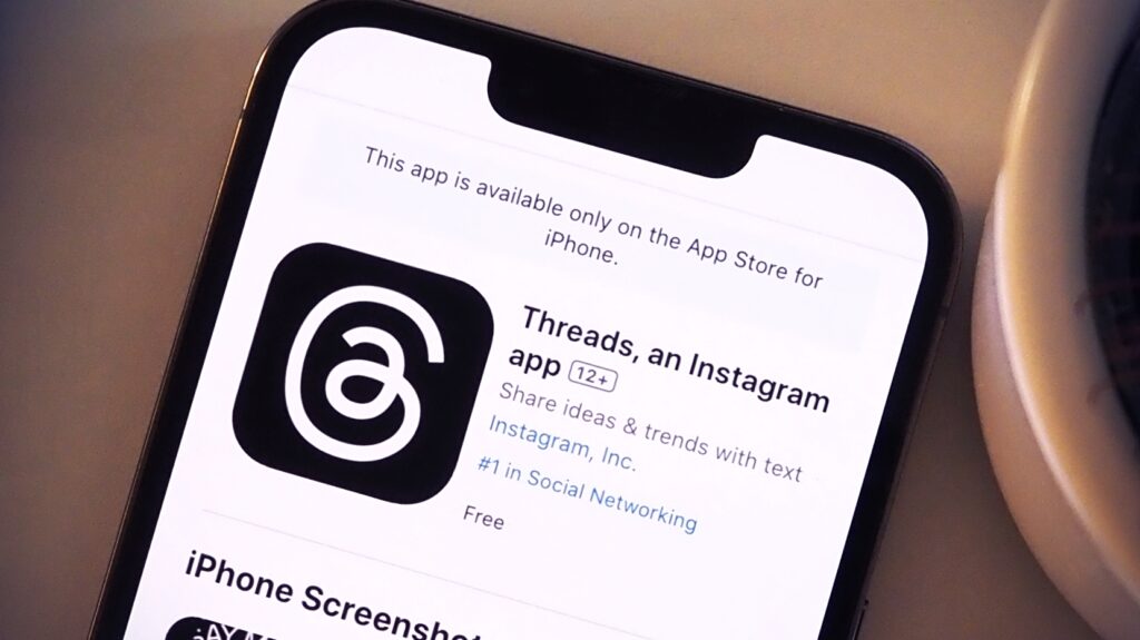 An Image of the threads app